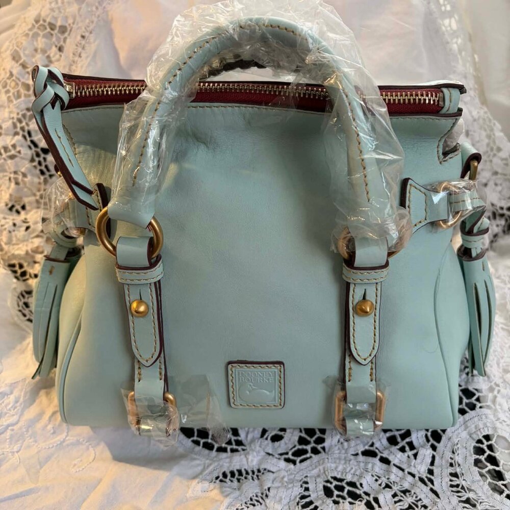 SOLD Dooney & Bourke Micro Satchel In Pale Blue